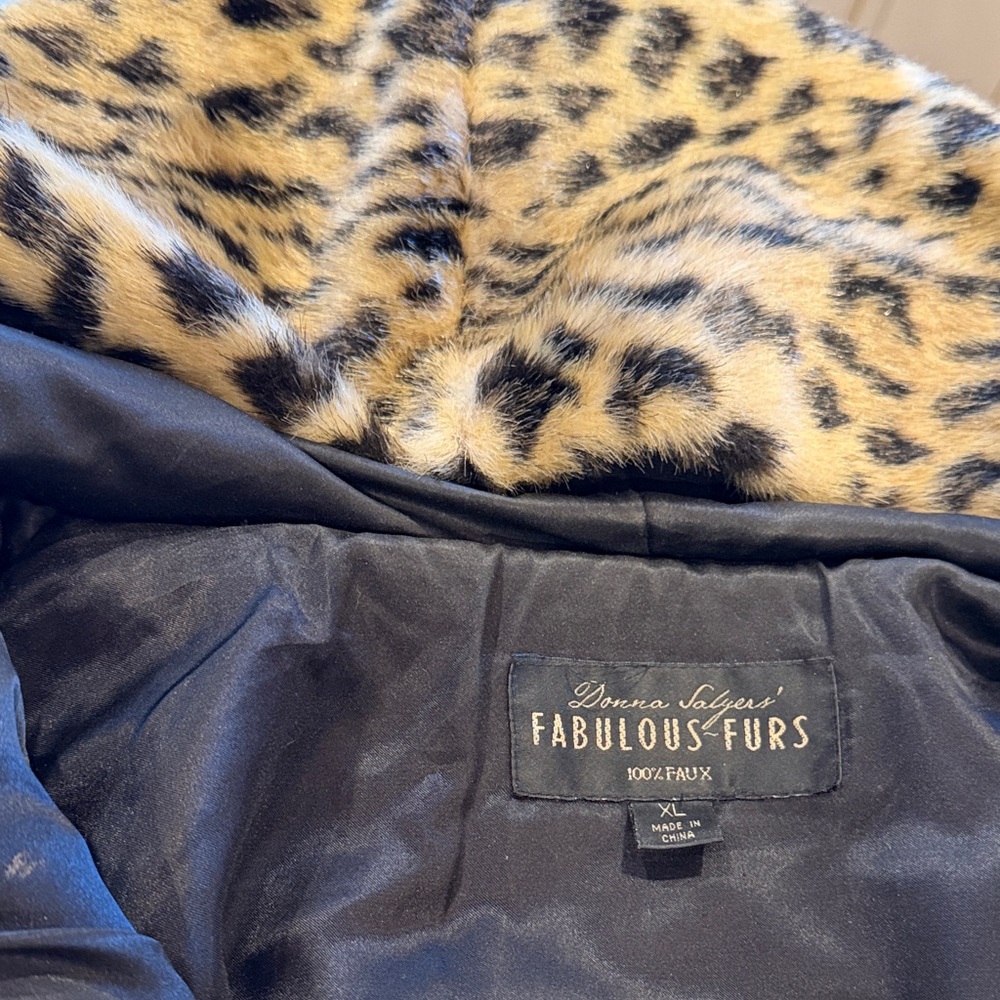 Fabulous Furs Animal Print Faux Fur Jacket